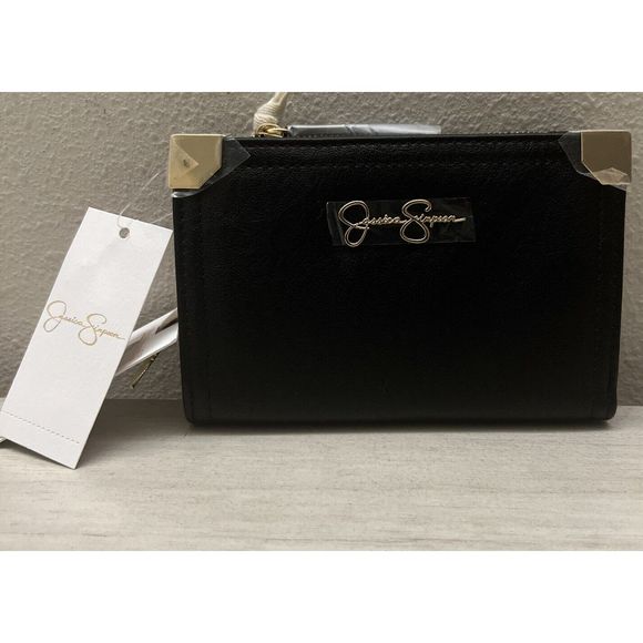 Jessica Simpson Small Fran Center Divider Wallet Color Meteorite/Black NEW - Picture 1 of 15